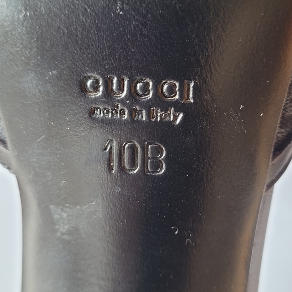 Gucci Black GG canvas & leather studded horsebit - Picture 2 of 7